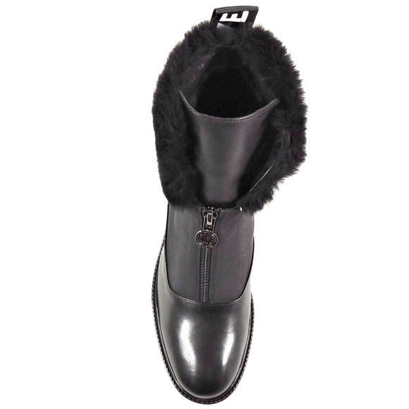 ALESSANDRO DI MARIA Women's Black Leather Bootie - Picture 6 of 8